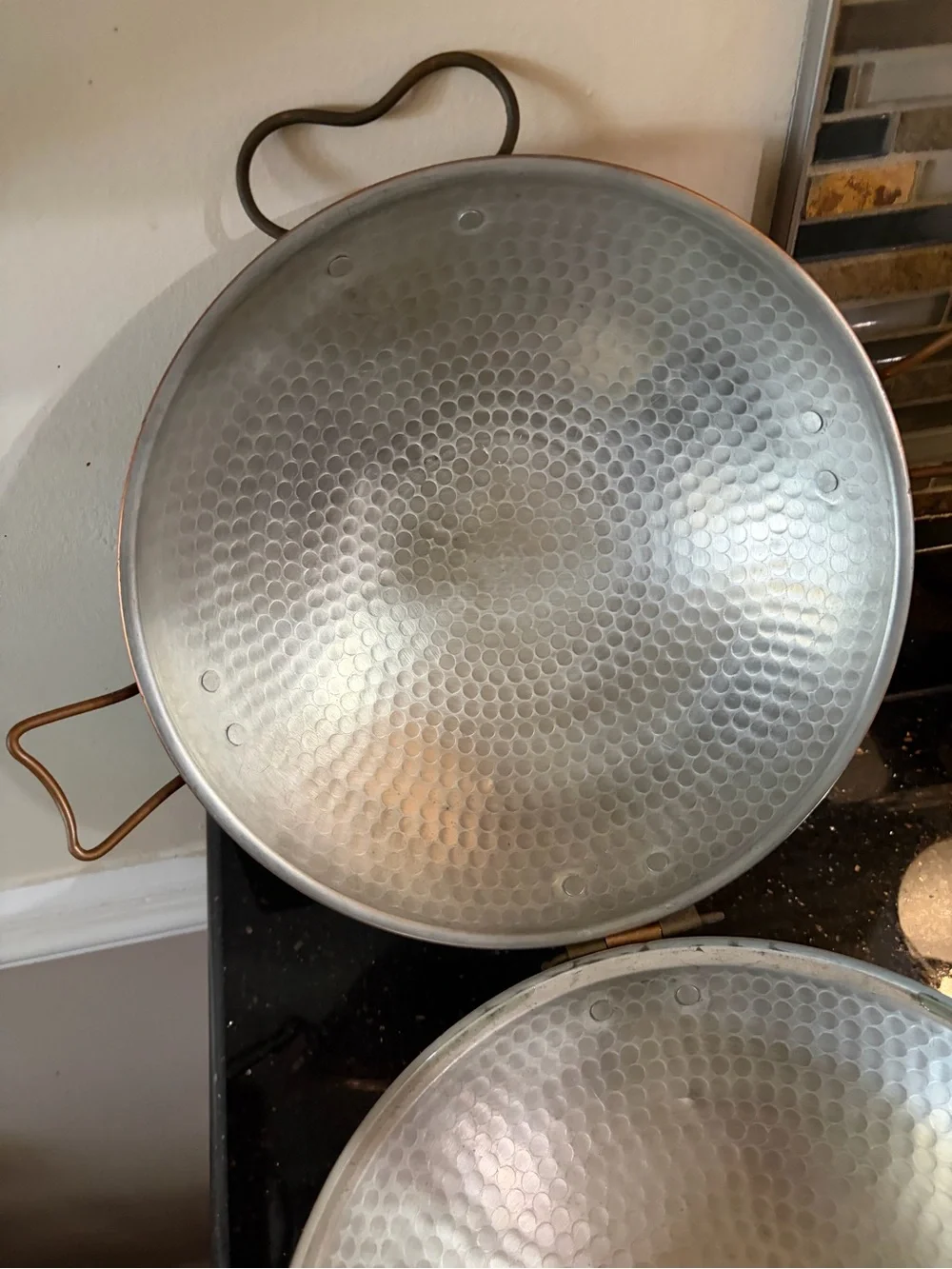 Vintage Copper Finish Hammered cataplana